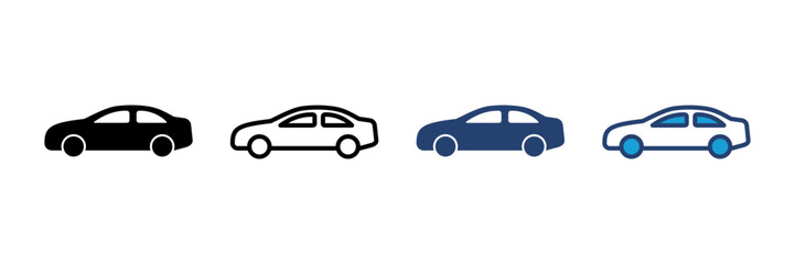 Car icon vector. car vector icon. small sedan