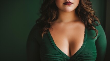 Naklejka premium Body Positivity: A movement that embraces all body shapes and sizes, encouraging people to love themselves and reject the pressures of unrealistic beauty standards. 