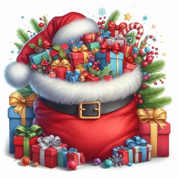 christmas tree and gifts