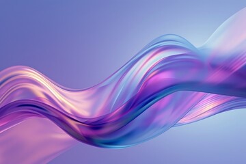 A dynamic drapery background with flowing abstract shapes, vibrant gradients of blue and purple, soft lighting creating depth and shadows. Neural network ai generated art