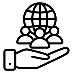 Social Responsibility Icon For Design Element