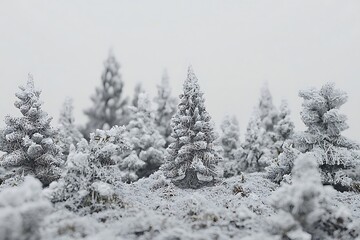 Fototapeta premium snow covered trees