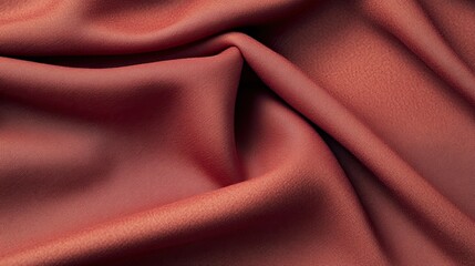 Luxurious red fabric with soft textures and elegant folds