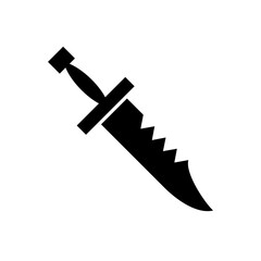 Bowie Knife icon. Simple vector sign.