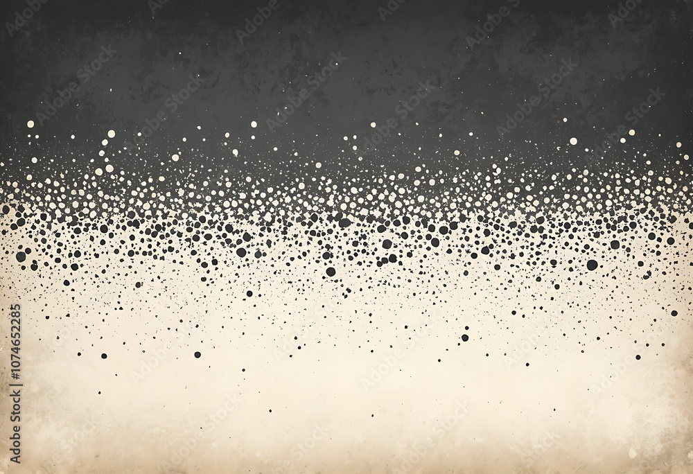 Aufkleber abstract black and white dot pattern background. a black and white abstract background with a gradie