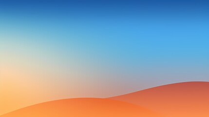 Digital technology space orange and blue gradient poster background