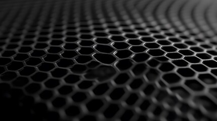 Microscopic view of graphene structure revealing intricate atomic patterns. Advanced material science and nanotechnology exploration.