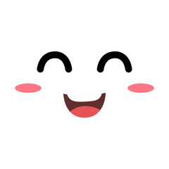 Cartoon face icon vector. Funny face illustration sign. Face symbol or logo.