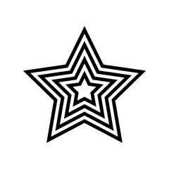 Star icon vector. Twinkling star illustration sign. Sparkles symbol. Shining burst logo.
