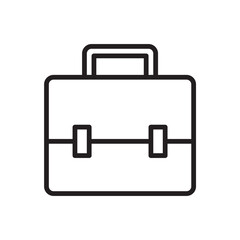 Briefcase icon. Simple vector sign.