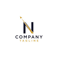 initial N launch fly logo