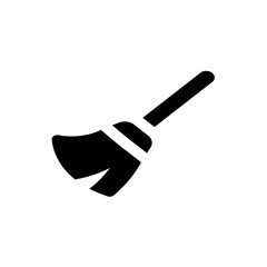 broom_halloween_magic_witch icon. Simple vector sign