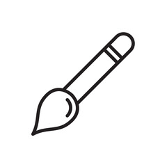 Brush icon. Simple vector sign.
