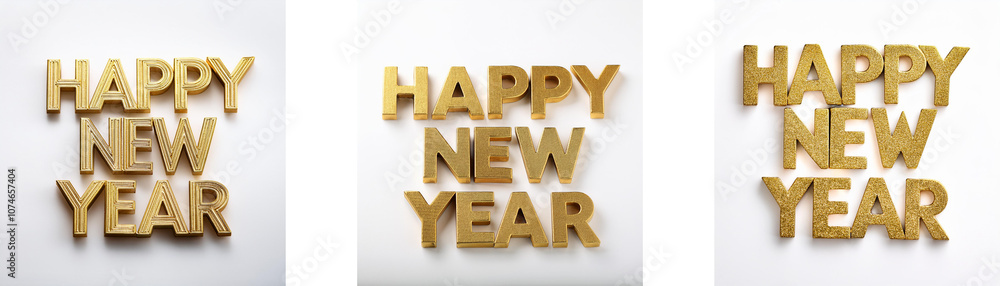 Poster gold letters spell 