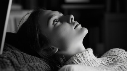 Gaze into the Future: A Contemplative Portrait