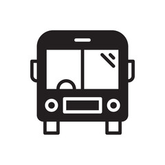 Bus icon. Simple vector sign.