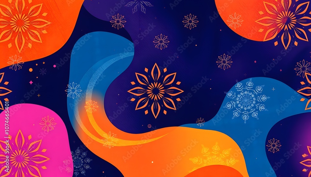 Aufkleber seamless 52-pattern background design for websites and graphic projects with vibrant colors and eye-