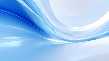 3d rendering of white and blue abstract geometric background. Scene for advertising, technology, showcase, banner, game, sport, cosmetic, business, metaverse. Sci-Fi Illustration. Product display