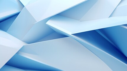3d rendering of white and blue abstract geometric background. Scene for advertising, technology, showcase, banner, game, sport, cosmetic, business, metaverse. Sci-Fi Illustration. Product display