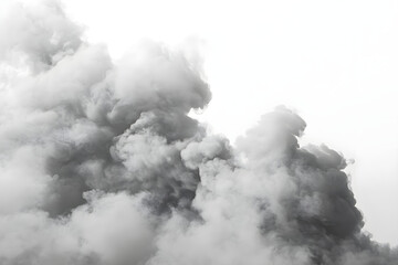 clouds on a white background