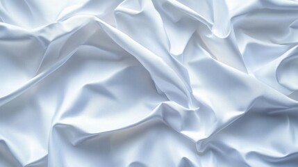 Obraz premium A white fabric with a pattern of waves
