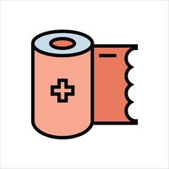 bandage vector icon line template