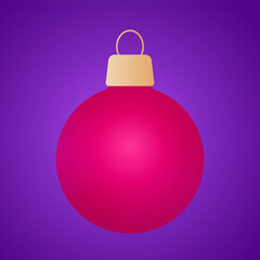 Christmas tree decoration. Christmas ball. vector image.