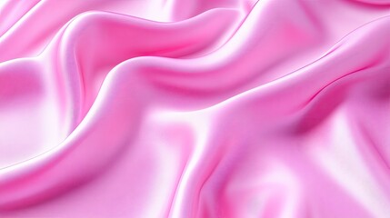 Soft pink satin fabric with gentle waves and elegant texture