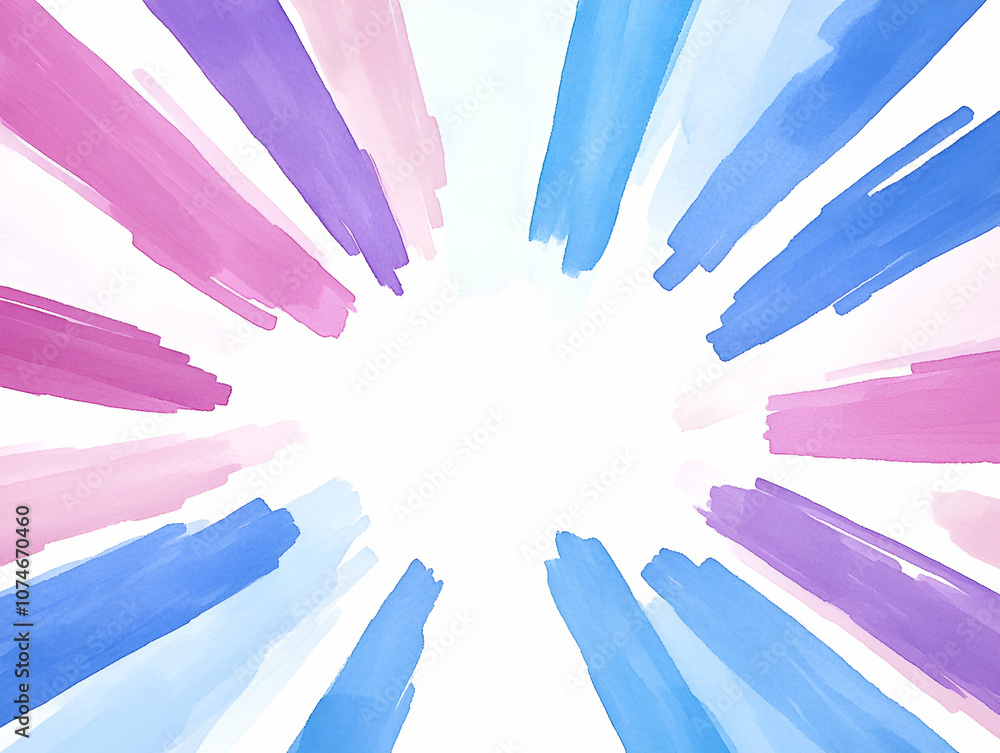 Poster vibrant abstract background with dynamic brush stroke patterns in soft hues.