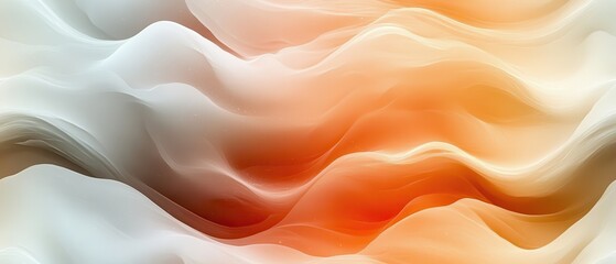 Fototapeta premium Flowing gradient waves, soft hues blend seamlessly, creating a tranquil visual rhythm, inviting calm and contemplation.