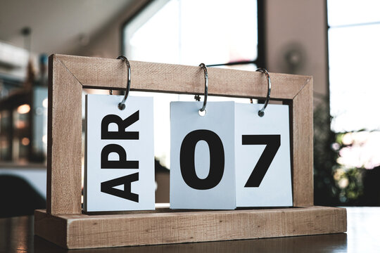 World Health Day, Calendar page 7 April. Important day for day to promote health care.