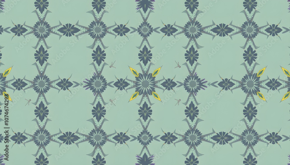 Aufkleber Seamless Pattern Background That Can Be Used for Various Design Projects Like Textiles, Wallpapers, or Digital Graphics with a Unique and Aesthetic Touch