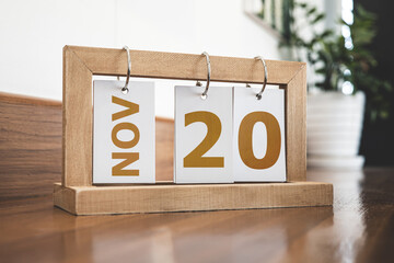 World Children's Day, Calendar page 20 November. Important day for the campaign promote the rights and well being of children