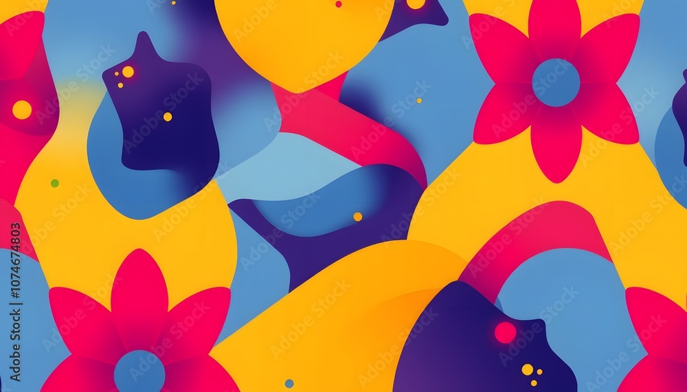 Poster stylish patterned background featuring intricate designs for modern digital art and graphic projects