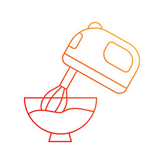 mixer gradient icon with white background vector stock illustration