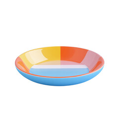 Fototapeta premium Vibrant Color-Blocked Ceramic Bowl