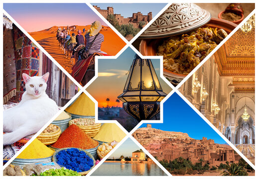 Photo Collage Frame Effect Mockup