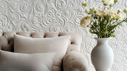 Place the raised pattern on a lightly textured background,like matte paper, soft leather, or velvet fabric,giving a contrasting,high-quality finish that adds depth without overwhelming the main design