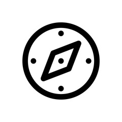 Compass icon. Simple vector sign.