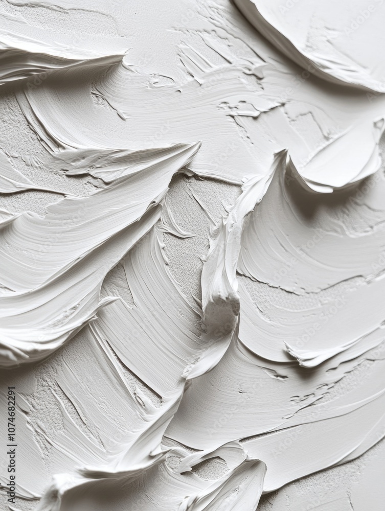 Poster white wall with white paint splatters and streaks, creating a textured and abstract appearance. the 