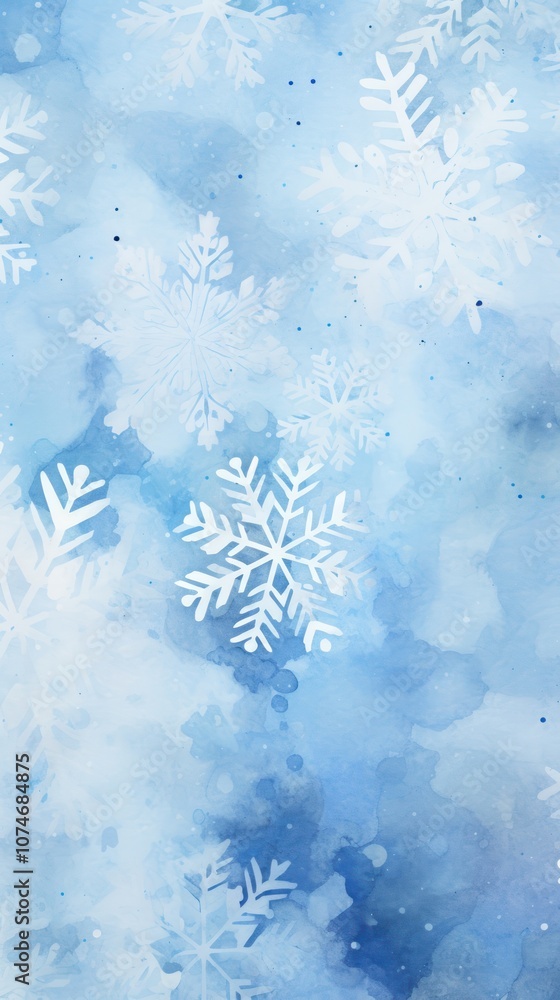 Poster snowflake pattern abstract blue backgrounds.