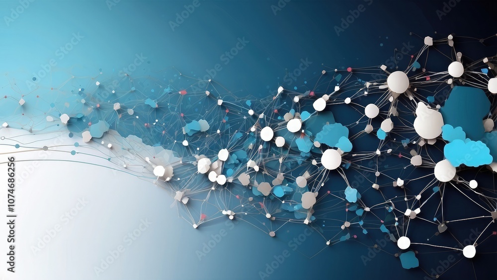 Poster banner background for technology technological networks-