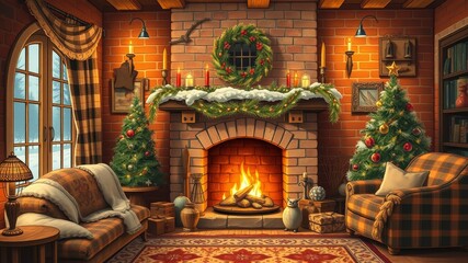 Fireside Fables Cozy Christmas - Warm Ambiance and Holiday Spirit in Low Light Photography