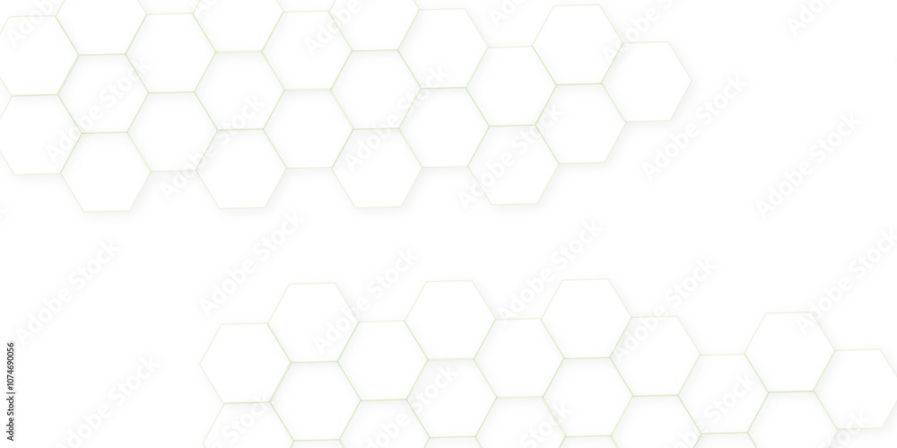Poster abstract white hexagon concept background. seamless pattern with hexagon. hexagonal white hexagons h