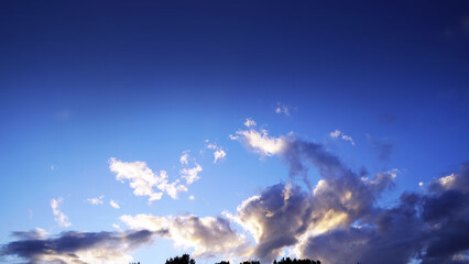 Blue Sky with Beautiful Clouds: Black and White Cloudscapes