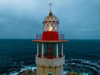 Faro de Punta Nariga en Malpica de Bergantiños Coruña Galicia
