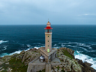Faro de Punta Nariga en Malpica de Bergantiños Coruña Galicia