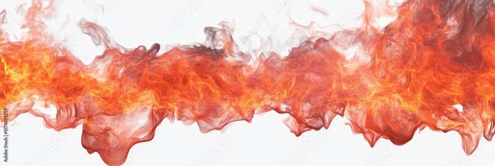 Poster vibrant flames undulating through soft smoke creating a dramatic background in shades of orange and 