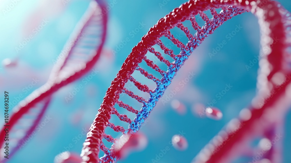 Poster exploring the complexity of dna structures in vibrant colors illustrating water and chemical interac