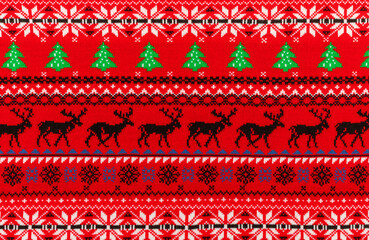 Christmas jumper geometric ornament